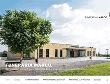 Tablet Screenshot of funerariamarco.com